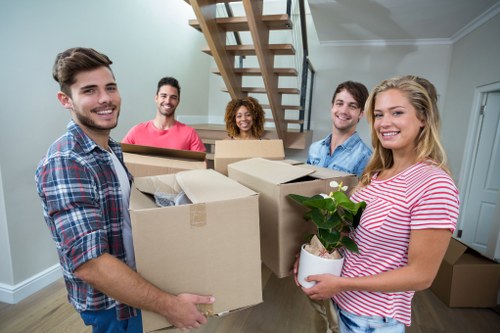 House removalists in Kennington loading furniture for a residential move