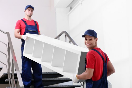 Removal team preparing a move in Kennington