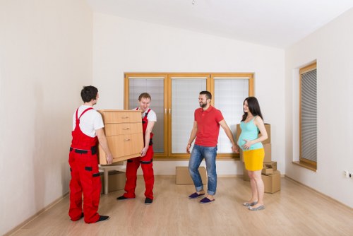 Local removal van supporting a residential relocation in Kennington