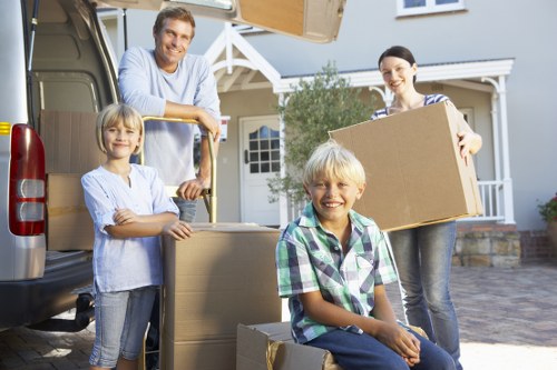 Commercial movers handling office equipment and desks in Kennington