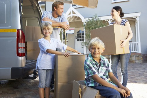 Safe unloading and placement of items at the end of a move