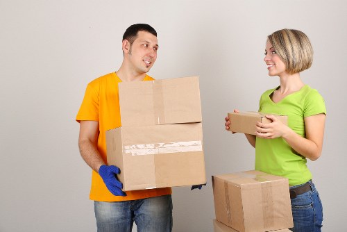 Careful furniture moving inside a Kennington flat
