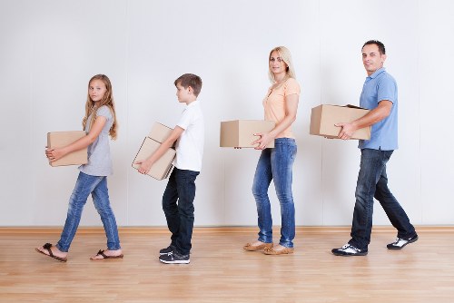 Prepared boxes for student removals in Kennington